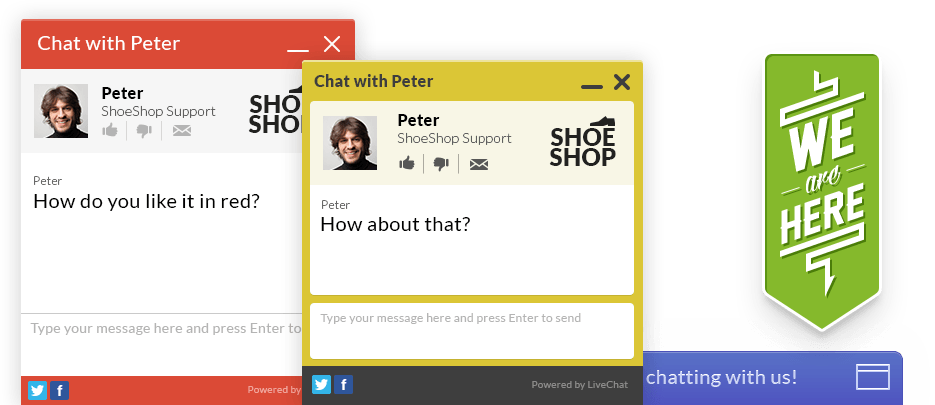 Visite découverte de LiveChat : Personnalisez votre fenêtre de chat