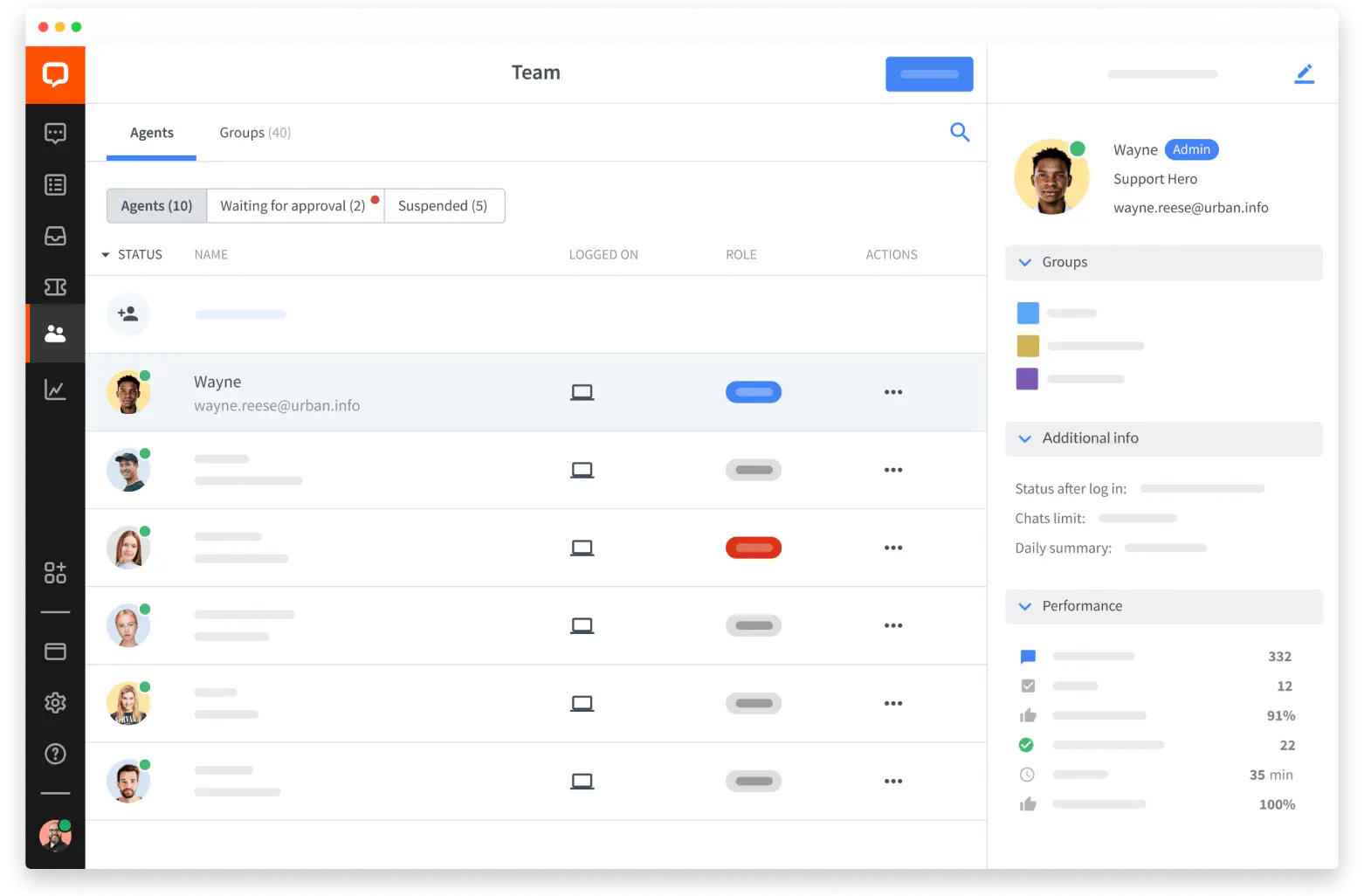 LiveChat® web app