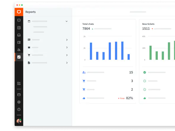 LiveChat® Reports in web app